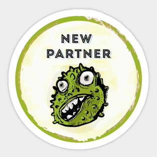 New partner is the best! Sticker